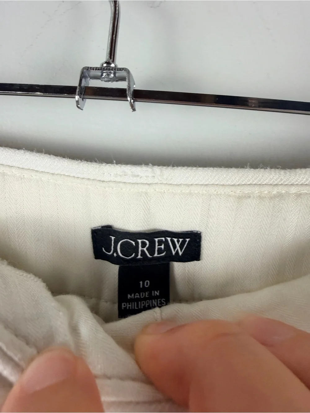 J. Crew Women’s Remi short in stretch linen blend White Size 10